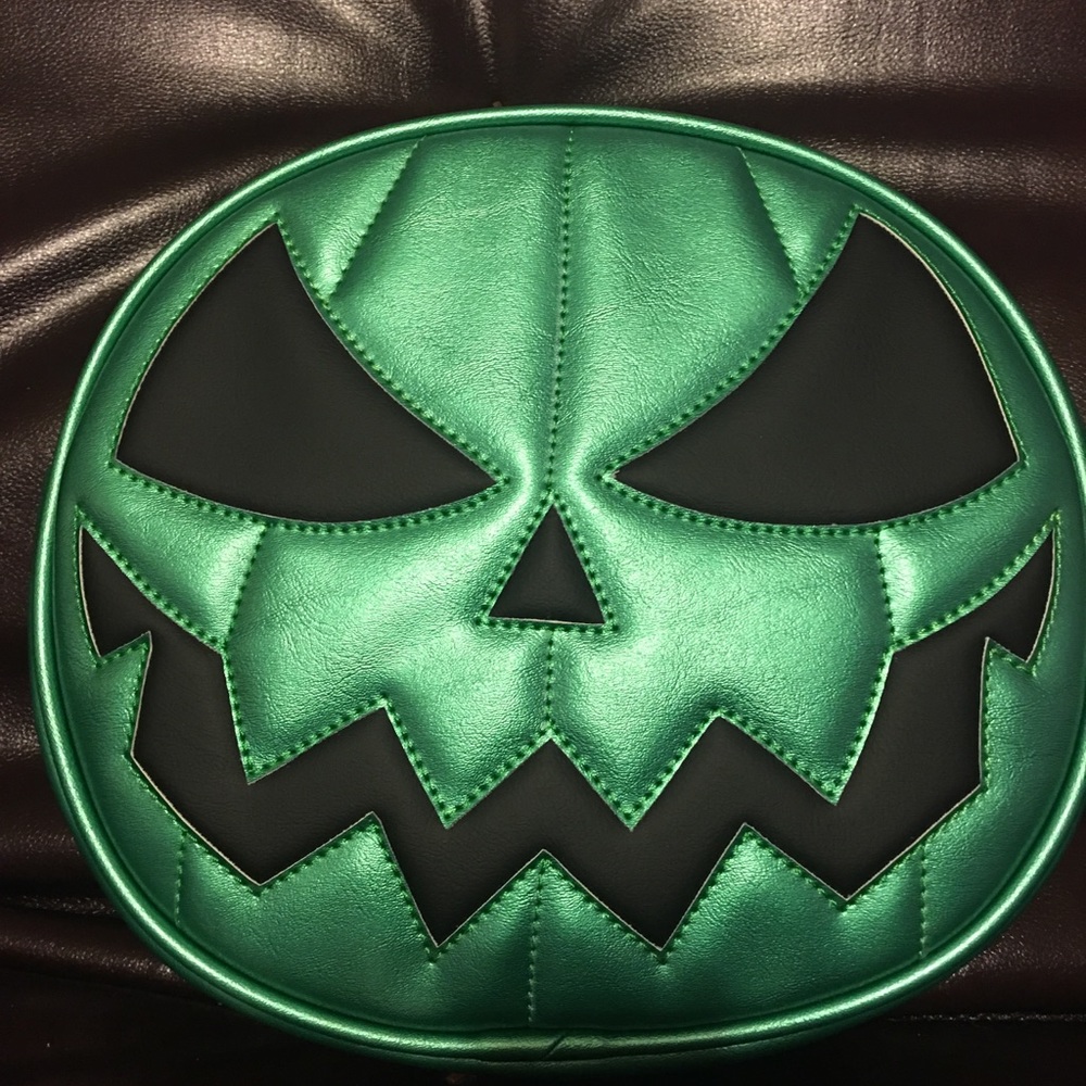 SOLD Love Pain and Stitches handcrafted pumpkin